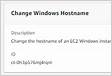 EC2 Instance Stack Change Hostname Window
